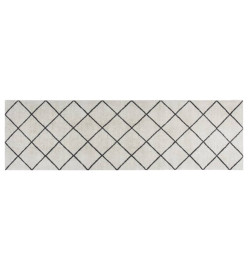 Tapis de cuisine lavable impression carrée 60x180 cm velours