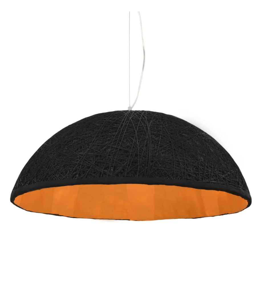 Lampe suspendue Noir et doré Ø70 cm E27