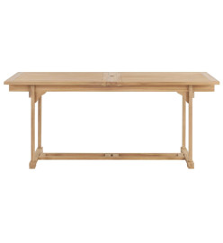 Meuble à dîner de jardin 9 pcs 180-280x100x75 cm Teck massif