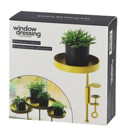 Esschert Design Plateau pour plantes avec pince Rond Doré S