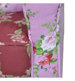 Fauteuil avec design de patchwork Tissu