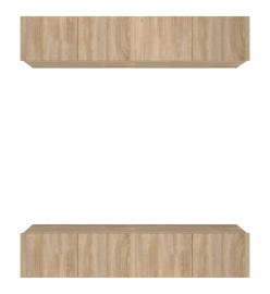 Meubles TV 4 pcs Chêne Sonoma 80x30x30 cm Bois d'ingénierie