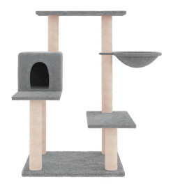 Arbre à chat avec griffoirs en sisal gris clair 82,5 cm