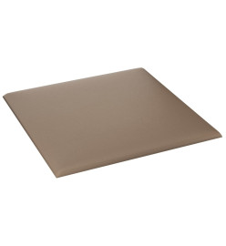 Panneaux muraux 12 pcs Cappuccino 30x30 cm Similicuir 1,08 m²