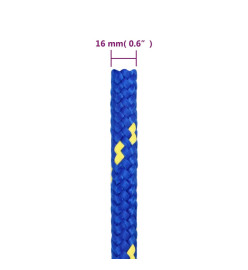 Corde de bateau Bleu 16 mm 100 m Polypropylène