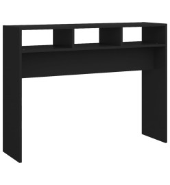 Table console Noir 105x30x80 cm Aggloméré