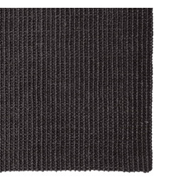 Tapis en sisal pour griffoir noir 80x350 cm