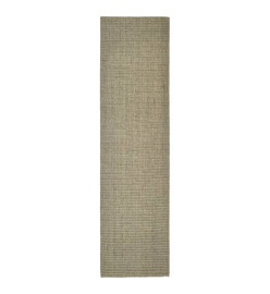 Tapis en sisal pour griffoir taupe 66x250 cm