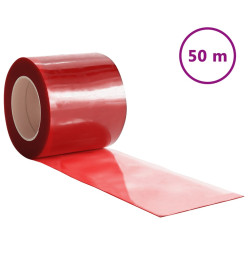 Rideau de porte rouge 200 mmx1,6 mm 50 m PVC