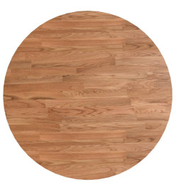 Dessus de table rond Marron clair Ø60x1,5 cm Bois chêne traité