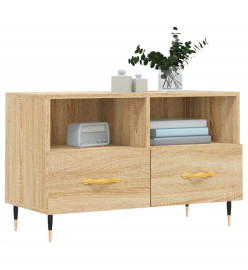 Meuble TV Chêne sonoma 80x36x50 cm Bois d'ingénierie