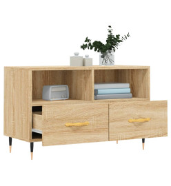 Meuble TV Chêne sonoma 80x36x50 cm Bois d'ingénierie