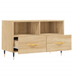 Meuble TV Chêne sonoma 80x36x50 cm Bois d'ingénierie