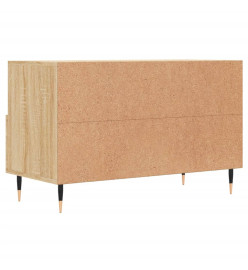 Meuble TV Chêne sonoma 80x36x50 cm Bois d'ingénierie