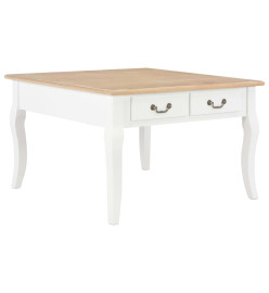 Table basse Blanc 80 x 80 x 50 cm Bois