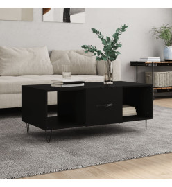 Table basse noir 102x50x40 cm bois d'ingénierie