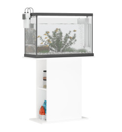 Support pour aquarium blanc 36x75x72,5 cm bois d'ingénierie