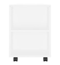 Meuble TV blanc 102x34,5x43 cm bois d'ingénierie