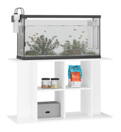 Support pour aquarium blanc 100x40x60 cm bois d'ingénierie