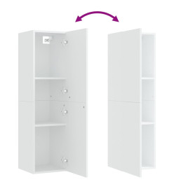 Meubles TV 2 pcs Blanc 30,5x30x110 cm Aggloméré