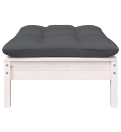 Salon de jardin 5 pcs avec coussins bois de pin massif