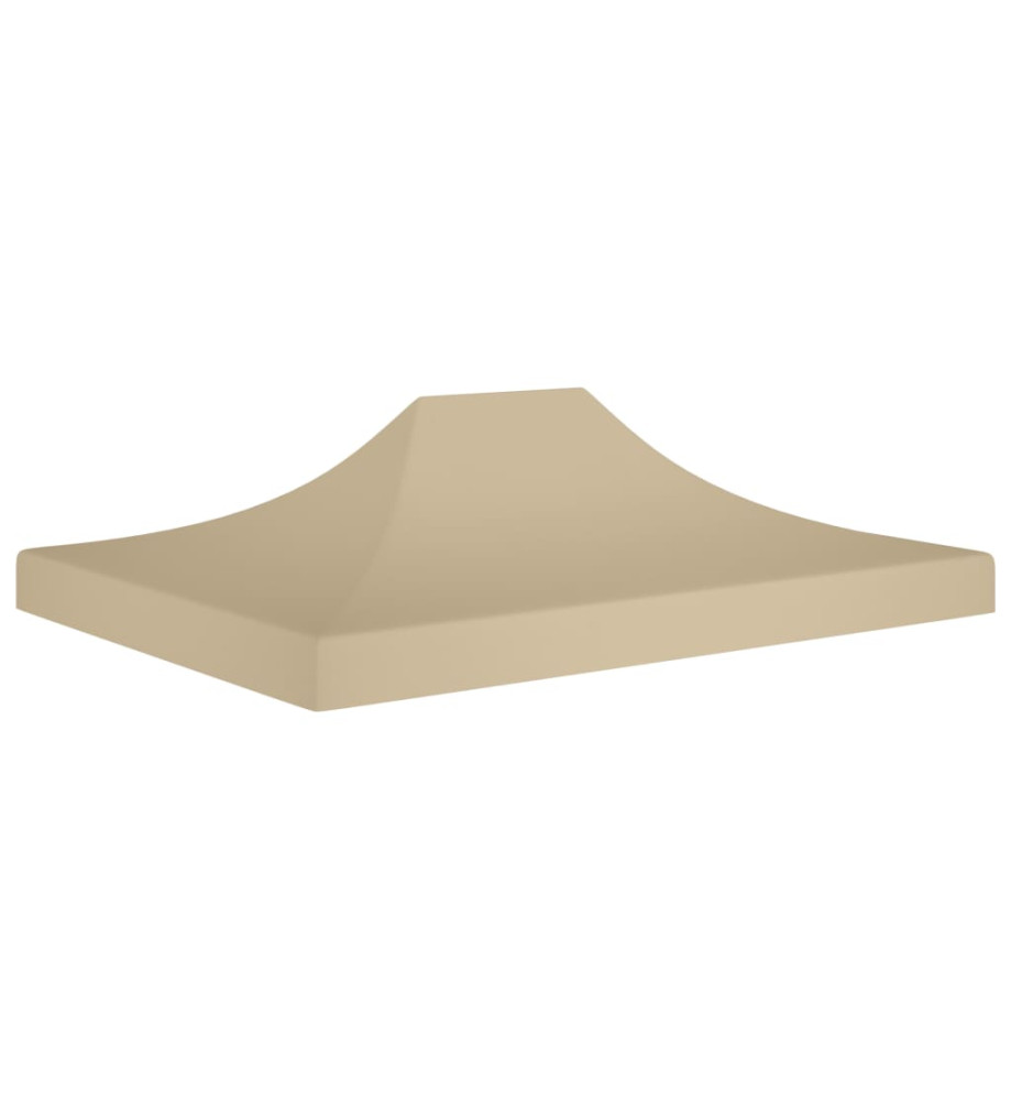 Toit de tente de réception 4,5x3 m Beige 270 g/m²