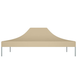 Toit de tente de réception 4,5x3 m Beige 270 g/m²