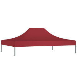 Toit de tente de réception 4,5x3 m Bordeaux 270 g/m²