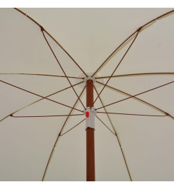 Parasol avec mât en acier 240 cm Sable