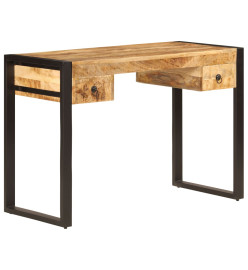 Bureau avec 2 tiroirs 110x50x77 cm Bois solide de manguier