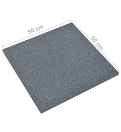 Carreaux de protection antichoc 18pcs Caoutchouc 50x50x3cm Gris