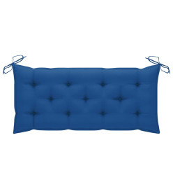 Banc de jardin pliable avec coussin 118 cm Bambou