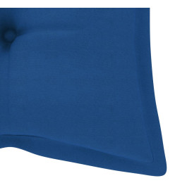 Banc de jardin pliable avec coussin 118 cm Bambou