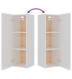 Ensemble de meubles TV 8 pcs Blanc Bois d'ingénierie