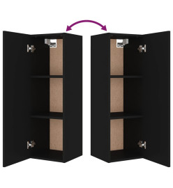 Ensemble de meubles TV 4 pcs Noir Bois d'ingénierie