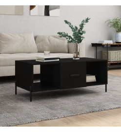 Table basse noir 102x50x40 cm bois d'ingénierie