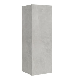 Ensemble de meubles TV 5 pcs Gris béton Bois d'ingénierie