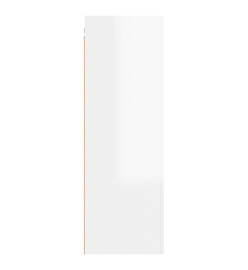 Meuble TV Blanc brillant 30,5x30x90 cm Aggloméré