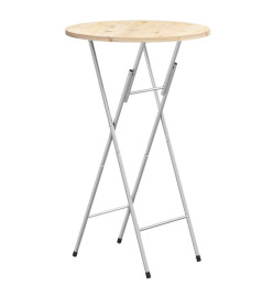 Pieds de table de bar pliables Argenté 45x53x108 cm