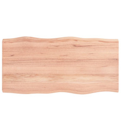 Dessus de table bois chêne massif traité bordure assortie