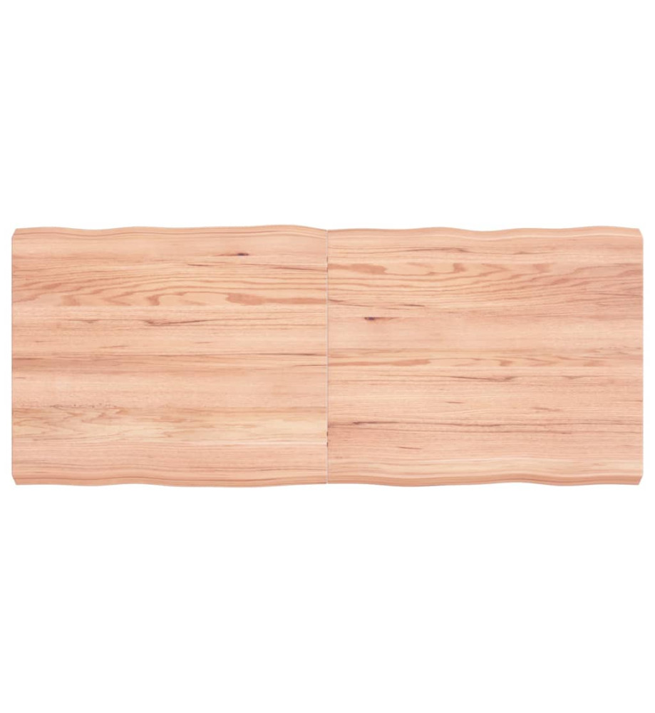 Dessus de table bois chêne massif traité bordure assortie