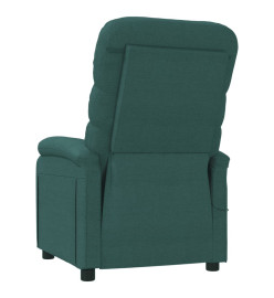 Fauteuil de massage Vert foncé Tissu