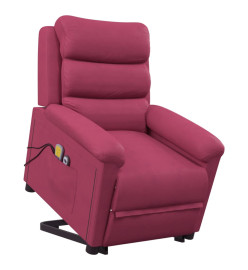 Fauteuil de massage Rouge bordeaux Velours