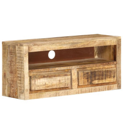 Meuble TV 88x30x40 cm Bois massif de manguier