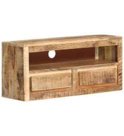 Meuble TV 88x30x40 cm Bois massif de manguier