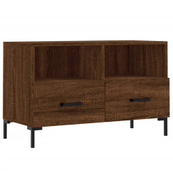 Meuble TV Chêne marron 80x36x50 cm Bois d'ingénierie