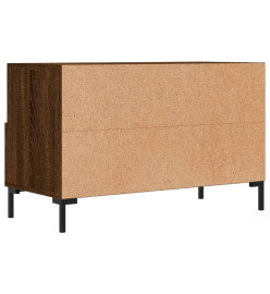 Meuble TV Chêne marron 80x36x50 cm Bois d'ingénierie