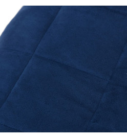 Couverture lestée Bleu 200x225 cm 13 kg Tissu