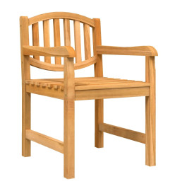 Chaises de jardin lot de 6 58x59x88 cm bois massif de teck