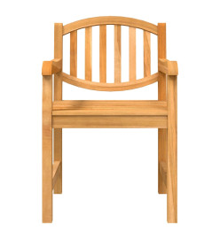 Chaises de jardin lot de 6 58x59x88 cm bois massif de teck